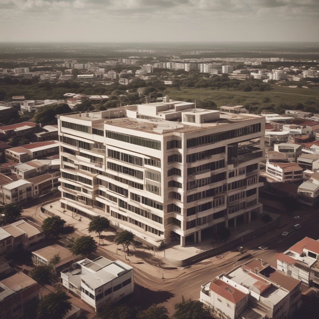 yellow and green concrete building